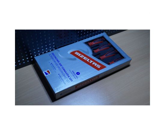 Набор отверток IZELTAS ERGONOMIK прямой+крестообразный шлиц, 7 предметов 4350008107 – изображение 2