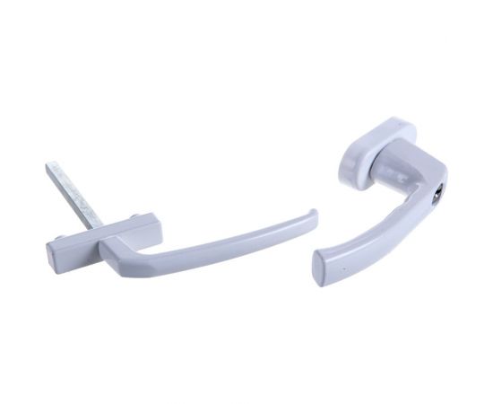 Балконная ручка Tech-Krep ключ штифт 120 мм, белый 148124 – изображение 2