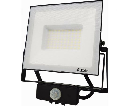 Светодиодный прожектор RITTER серия PROFI 230В 70 Вт 6500К 7000Лм IP65 черный с датчиком движения 53423 9 – изображение 2