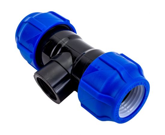 Компрессионный переходной тройник VALFEX ПНД, с внутренней резьбой, 32-3/4""-32 1210013203432 – изображение 3