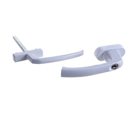 Балконная ручка Tech-Krep ключ штифт 120 мм, белый 148124 – изображение 3