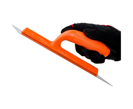 Гладилка Управдом стальная, прямая, с пластиковой ручкой, 280x130 мм 0321 4100001480 – изображение 3