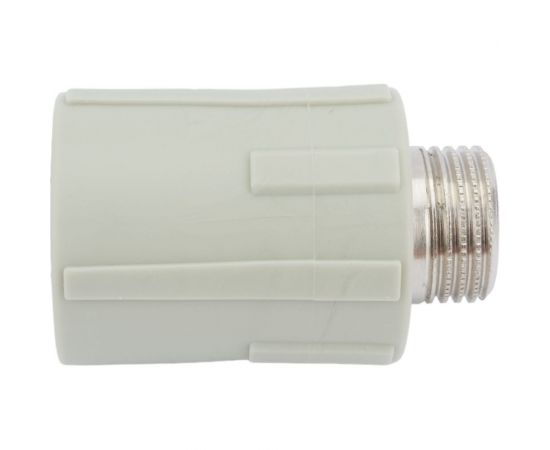 Комбинированная муфта ПОЛИТЭК 25x1/2 с нар. р. PPRC, серый 9000002512С – изображение 3