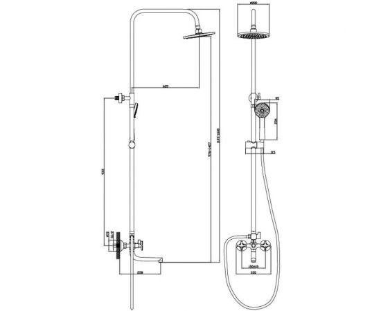 Душевая система Diadonna D80-335351 – изображение 3