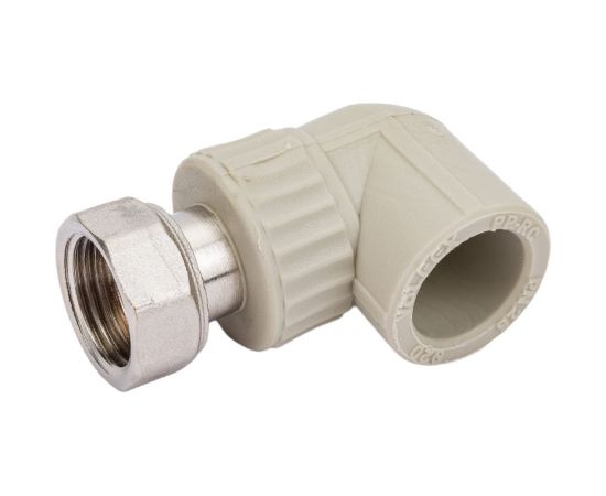 Угольник комбинированный с накидной гайкой VALFEX PP-R серый, 20 мм х1/2"", 90 градусов 10138020Г 127-1634 – изображение 3