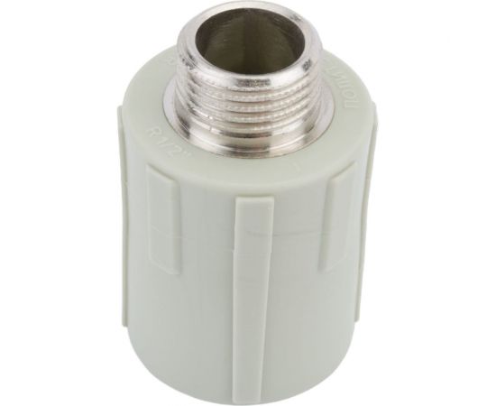 Комбинированная муфта ПОЛИТЭК 25x1/2 с нар. р. PPRC, серый 9000002512С – изображение 4