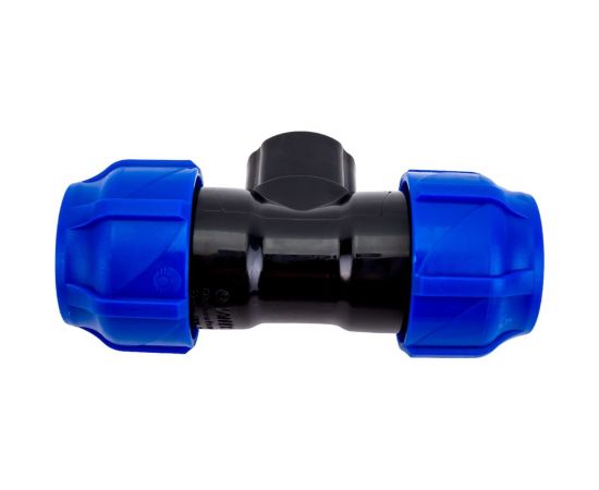 Компрессионный переходной тройник VALFEX ПНД, с внутренней резьбой, 32-3/4""-32 1210013203432 – изображение 4