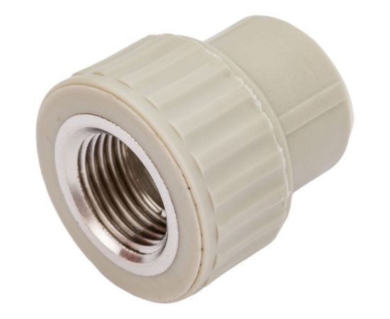 Муфта комбинированная с внутренней резьбой VALFEX PP-R серая, 20 мм х1/2"" 10129020Г 127-0353 – изображение 4