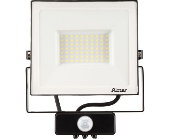Светодиодный прожектор RITTER серия PROFI 230В 70 Вт 6500К 7000Лм IP65 черный с датчиком движения 53423 9 – изображение 5