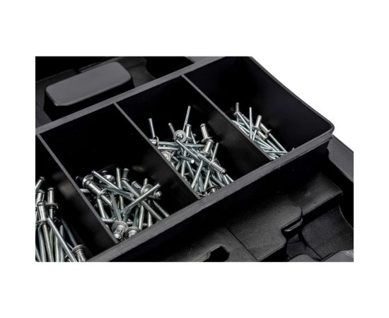 Литой ручной заклепочник Inforce поворотный 360 град., в кейсе, с набором заклепок 2.4-4.8 мм 06-14-111 – изображение 5