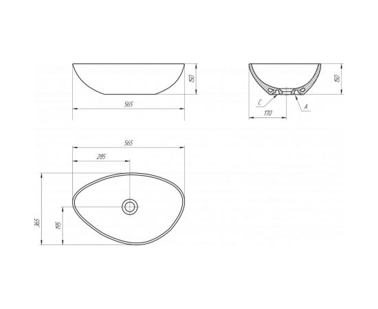 Раковина Cersanit MODUO 55 LEAF 63571 – изображение 6