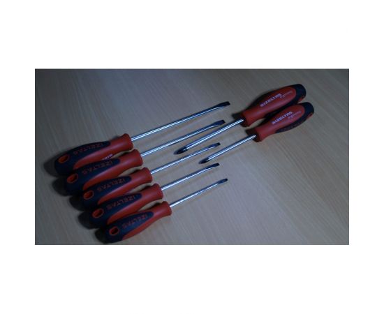 Набор отверток IZELTAS ERGONOMIK прямой+крестообразный шлиц, 7 предметов 4350008107 – изображение 7