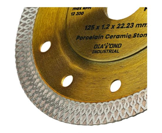 Диск алмазный ультратонкий X-тип SPIDER 125x10x1.2x22.23 мм Diamond Industrial DIDX125ST – изображение 8