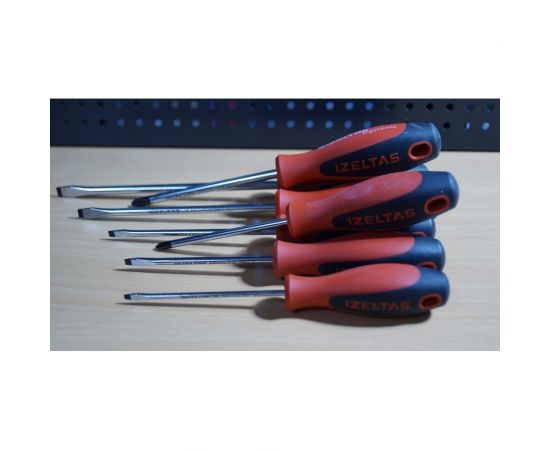 Набор отверток IZELTAS ERGONOMIK прямой+крестообразный шлиц, 7 предметов 4350008107 – изображение 9