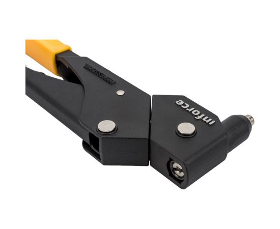 Литой ручной заклепочник Inforce поворотный 360 град., в кейсе, с набором заклепок 2.4-4.8 мм 06-14-111 – изображение 10