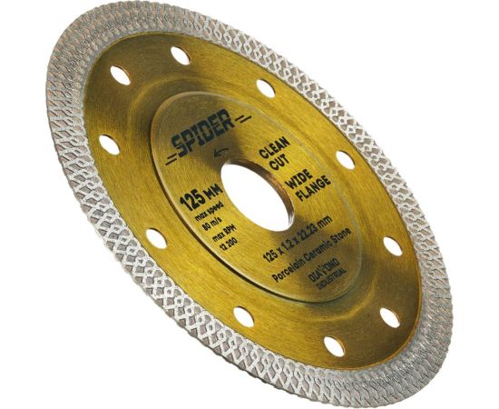 Диск алмазный ультратонкий X-тип SPIDER 125x10x1.2x22.23 мм Diamond Industrial DIDX125ST – изображение 10