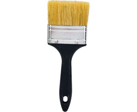 Плоская кисть Петрович 75 мм, светлая натуральная щетина, пластиковая ручка 4100000705 