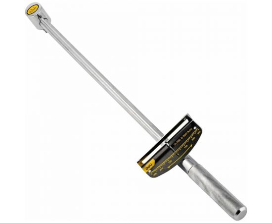 Динамометрический ключ DELI DL300 0-300 нм, 1/2"", длина 480 мм, головка Cr-V, противоскользящая рукоятка 104459 