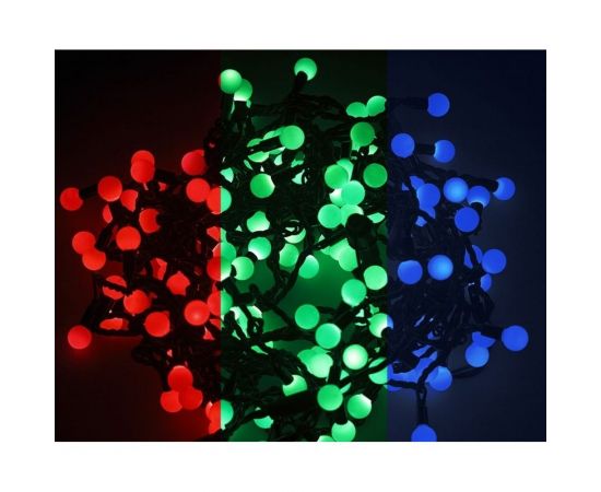 Гирлянда Neon-Night Мультишарики d=18мм, 5м, темно-зеленый ПВХ, 30LED RGB 303-549 