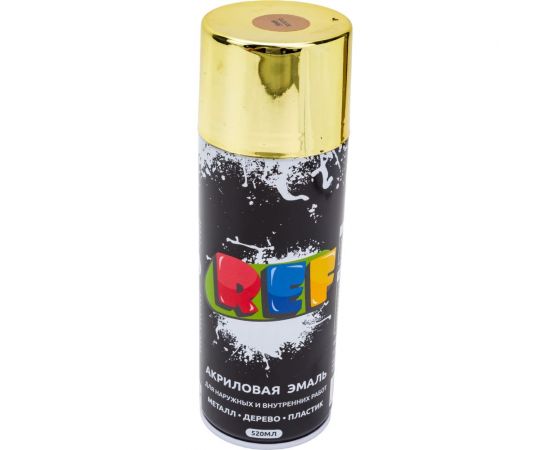 Акриловая универсальная эмаль REF золото 520 мл 3049 