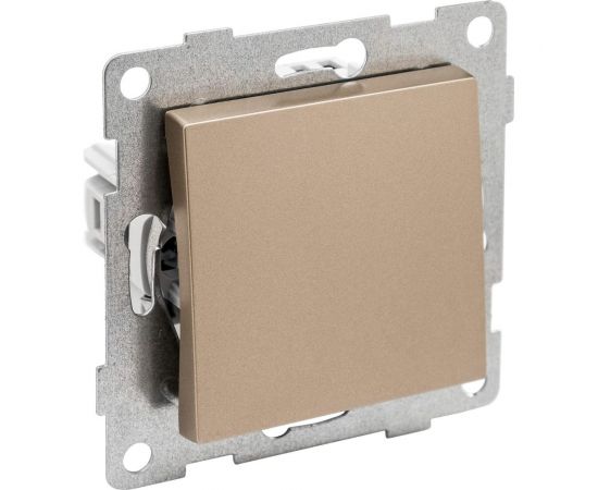 Механизм проходного переключателя GUSI ELECTRIC Ugra 1кл., СУ, 10А, 250В, шампань С11В4-027 