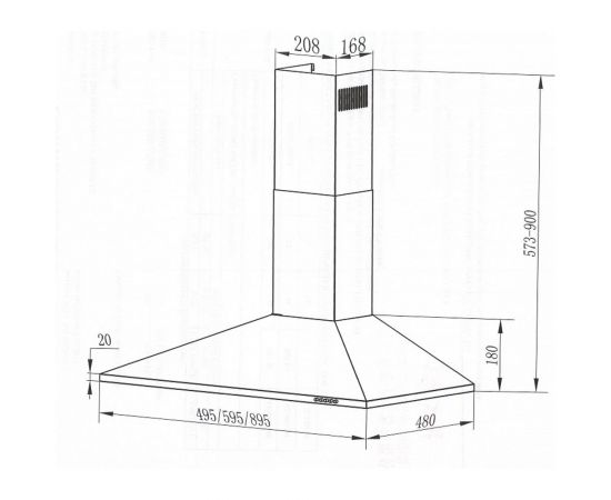 Кухонная вытяжка MAUNFELD нержавеющая сталь CORK 50 Inox – изображение 15