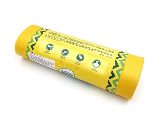 Мешки для мусора без завязок Strong bag желтые, 240 литров, 10 шт Jundo 4640050731217 – изображение 2
