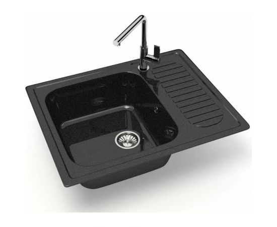 Кухонная мойка GLANZ цвет: чёрный J-015-32 – изображение 2