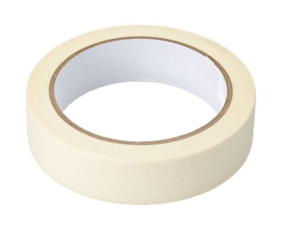 Малярная клейкая лента КОРДЛЕНД белая, 25 мм, 125 мкм, 30 м SCO-00377 – изображение 2