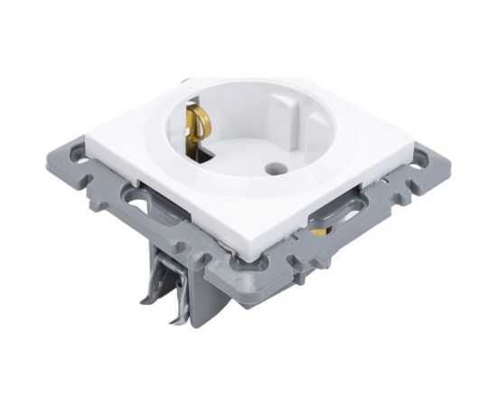 Механизм 1-местной розетки Nilson СУ с заземлением, moda-advantage белый, 20112417 – изображение 2