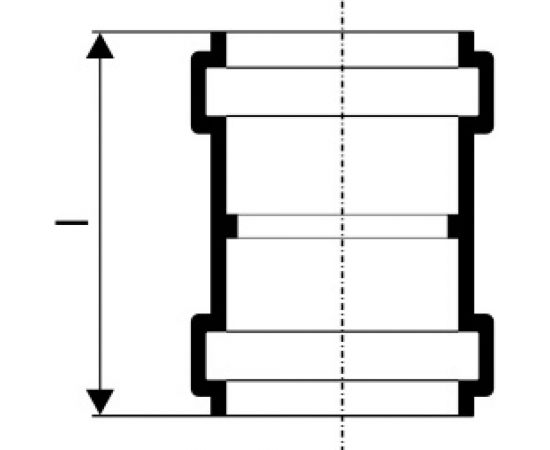 Канализационная двойная муфта Ostendorf 160 мм 117510 – изображение 2