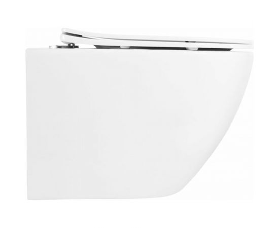 Подвесной унитаз BelBagno UNO безободковый с сиденьем Soft Close BB3105CHR/SC – изображение 3