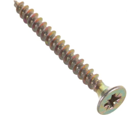 Потайной универсальный шуруп Метизный двор 4,5x45, желтый, 13 шт. 4690441018670 – изображение 3