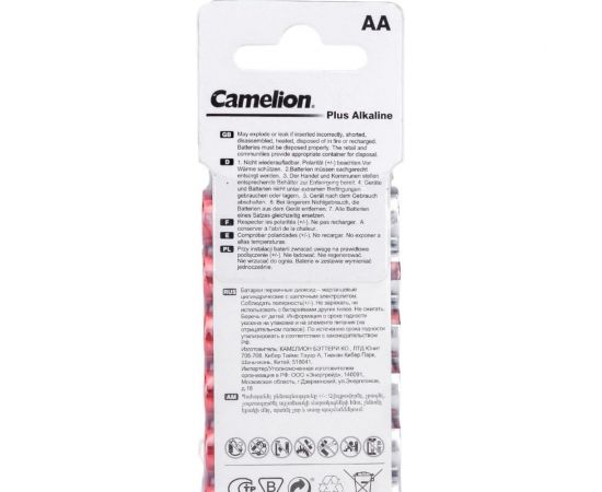 Батарейка Camelion Plus Alkaline SP8 LR6 (LR6-SP8,1.5В) 14862 – изображение 3