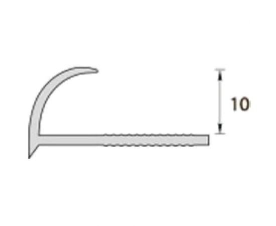 Раскладка наружная для плитки Ideal 10 мм, 2.5 м, 005 серый Нп10 005 СЕР – изображение 3