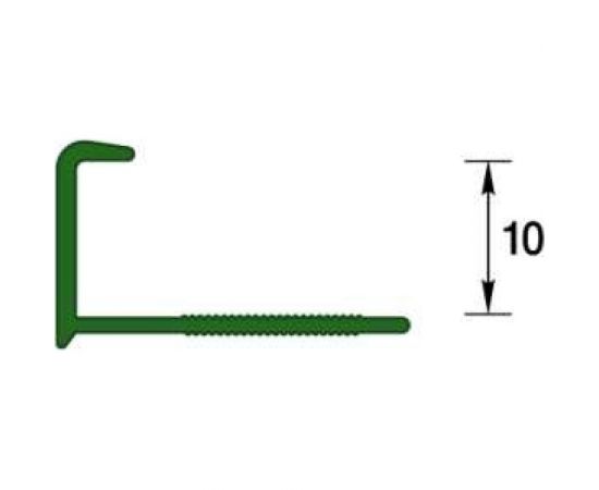 Профиль для плитки наружный DECONIKA 10 мм 2.5 м 002-G Светло-серый глянец Д-Пл10-Н 002-G СВТ СЕР Г – изображение 3