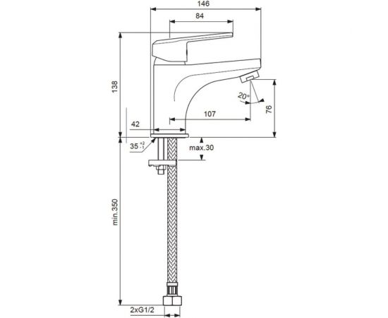 Смеситель для умывальника VIDIMA Баланс BA264AA – изображение 3