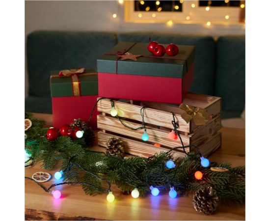 Гирлянда Neon-Night Мультишарики d=18мм, 5м, темно-зеленый ПВХ, 30LED RGB 303-549 – изображение 3