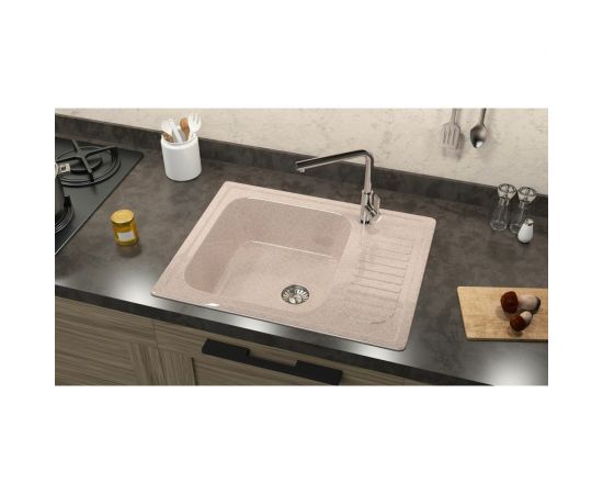 Кухонная мойка GLANZ цвет: чёрный J-015-32 – изображение 4