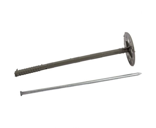 Дюбель для утеплителя с металлическим гвоздем Стройбат 10x200 25 шт 127640 – изображение 4