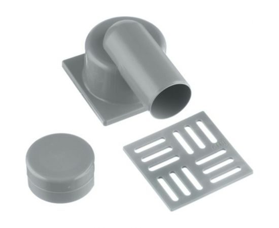 Горизонтальный трап RTP с сухим затвором с поплавком серый D 50 мм, 100х100 мм 36579 – изображение 5