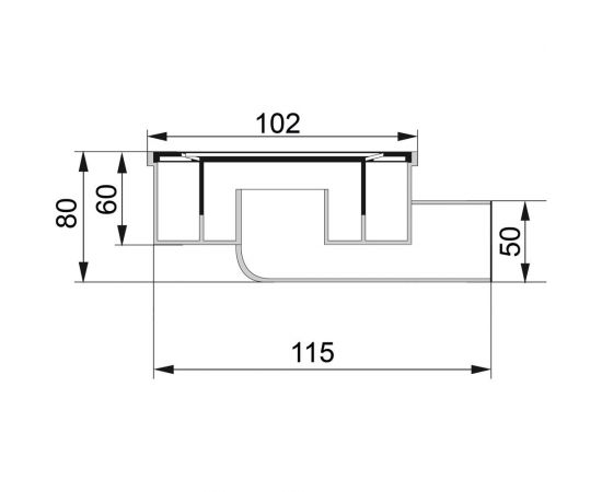 Горизонтальный трап RTP с сухим затвором с поплавком серый D 50 мм, 100х100 мм 36579 – изображение 6