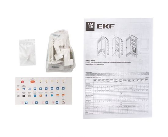 Основание силового щита "Nova" (с DIN-рейками) 48 модулей IP40 PROxima EKF nv-pbase-48 – изображение 9
