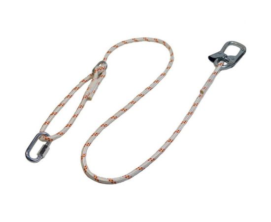 Строп из регулируемого каната ПРОГРЕСС СЕФЕТИ 2 м, с монтажным и соединительным карабином Строп Врег+Кс 