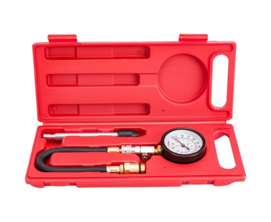 Индикатор компрессии бензинового двигателя Forcekraft Profi FK-903G7 3 предмета, в кейсе 50491 