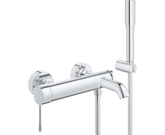 Однорычажный смеситель для ванны с душевым гарнитуром GROHE Essence New 33628001 