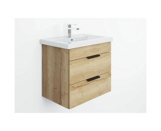 Подвесная тумба с раковиной Onika ЛЕГРАН 60.13 дуб галифакс 106117 