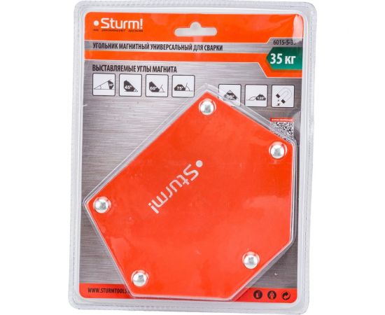 Угольник магнитный универсальный для сварки вес до 35 кг Sturm 6015-5-35 