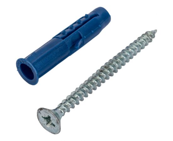 Саморез ШУц Tech-Krep 5,0х60 потайная головка + дюбель 8х40 50 шт - пакет 112937 