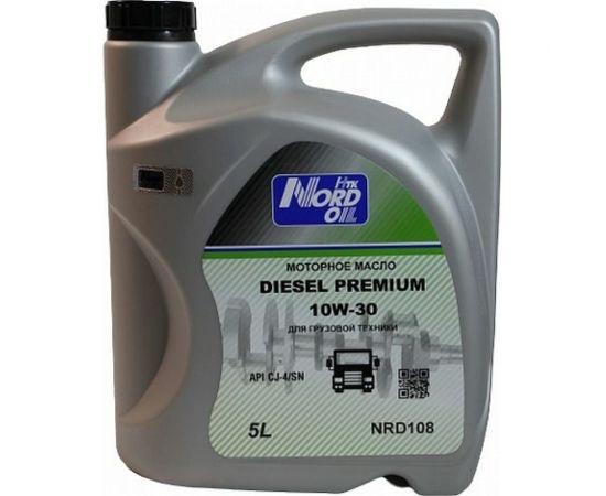 Моторное масло NORD OIL Diesel Premium 10W-30 CJ-4/SN 5л NRD108 